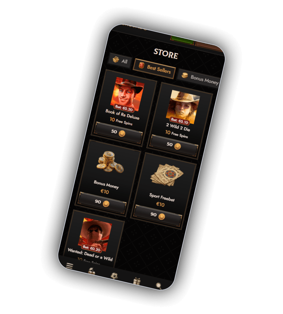 Crusado Casino bonus shop
