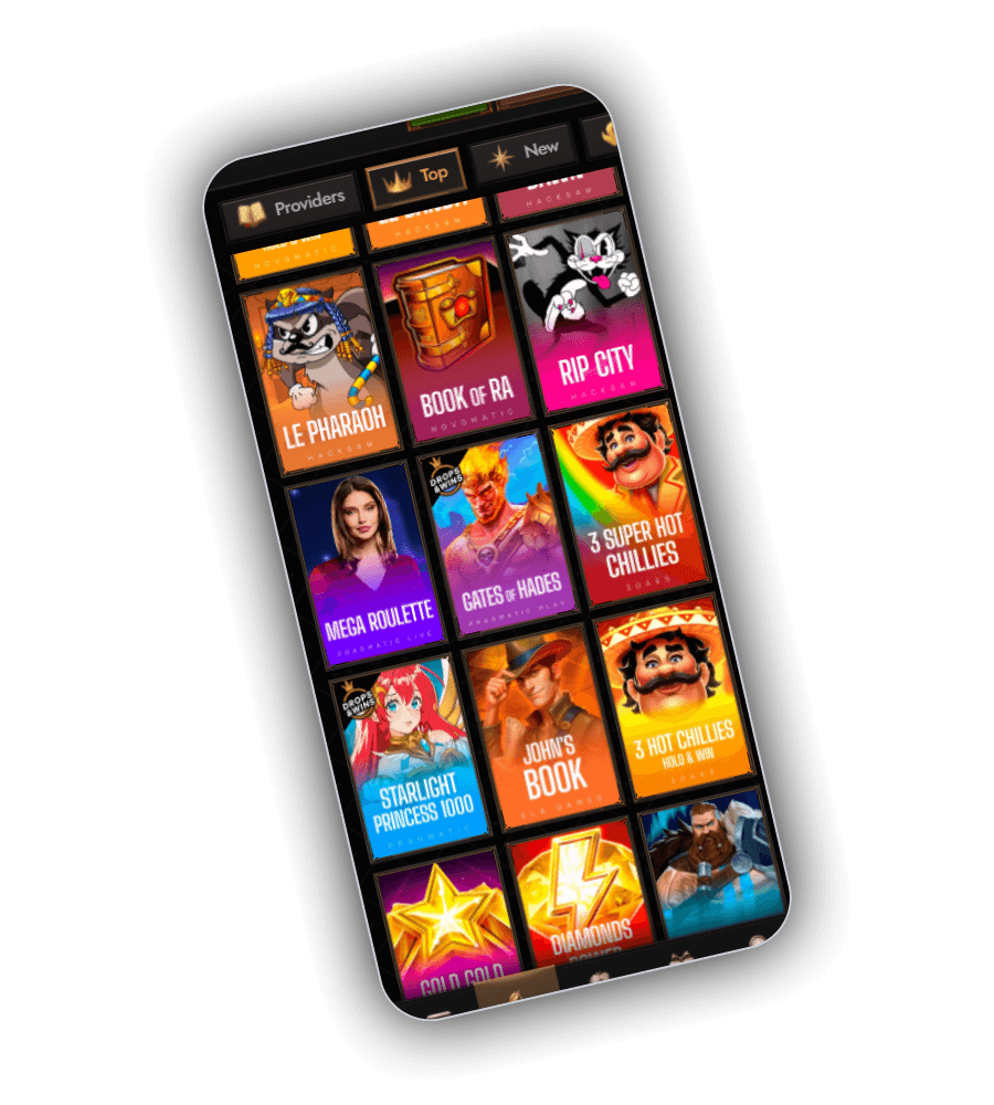 Crusado Casino games lobby